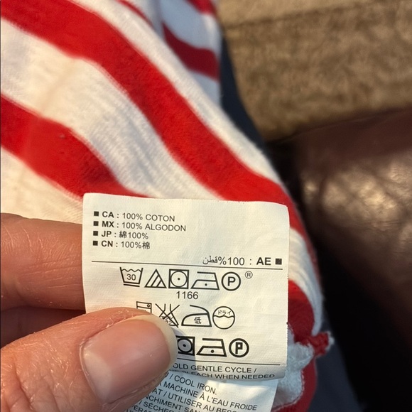 Old Navy Red and White Casual Raglan Sleeve Dress - Picture 9 of 12